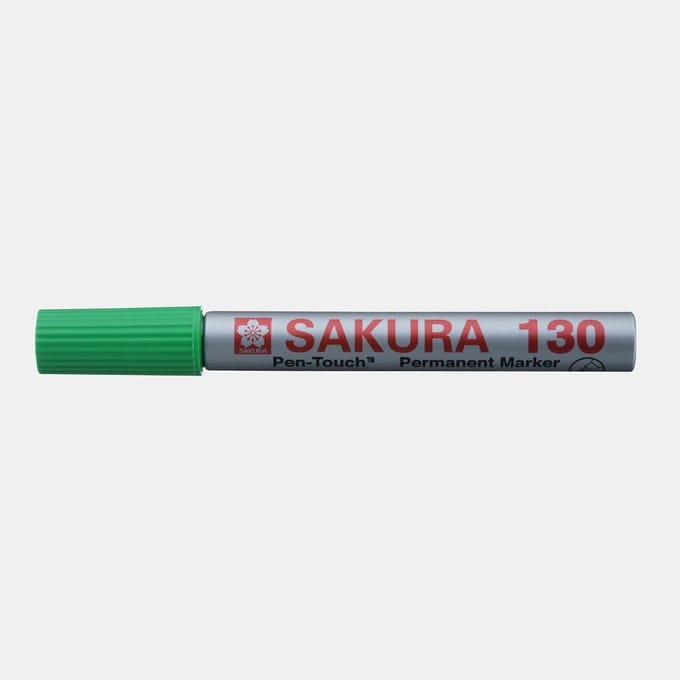 Sakura Pen-Touch 130 Marker - Groen, Permanent, 1.2mm
