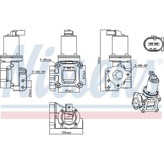 EGR-klep NISSENS 98309