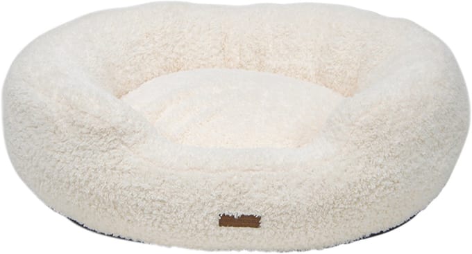 Animal Boulevard - CURL PLUSH Chubby - Mand - Kleur: Wit - Maat M: 70x65x19 cm