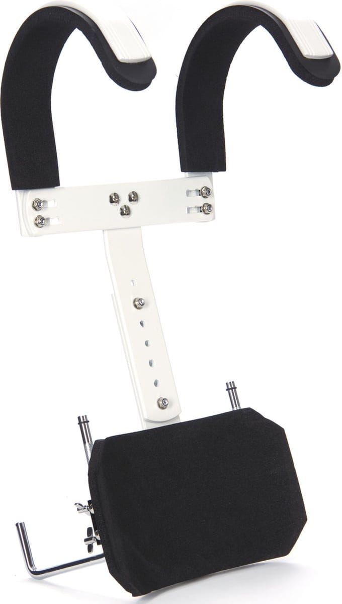 Fame Marching Snare Tragegestell, Aluminium, wit - Accessoire voor marching drums