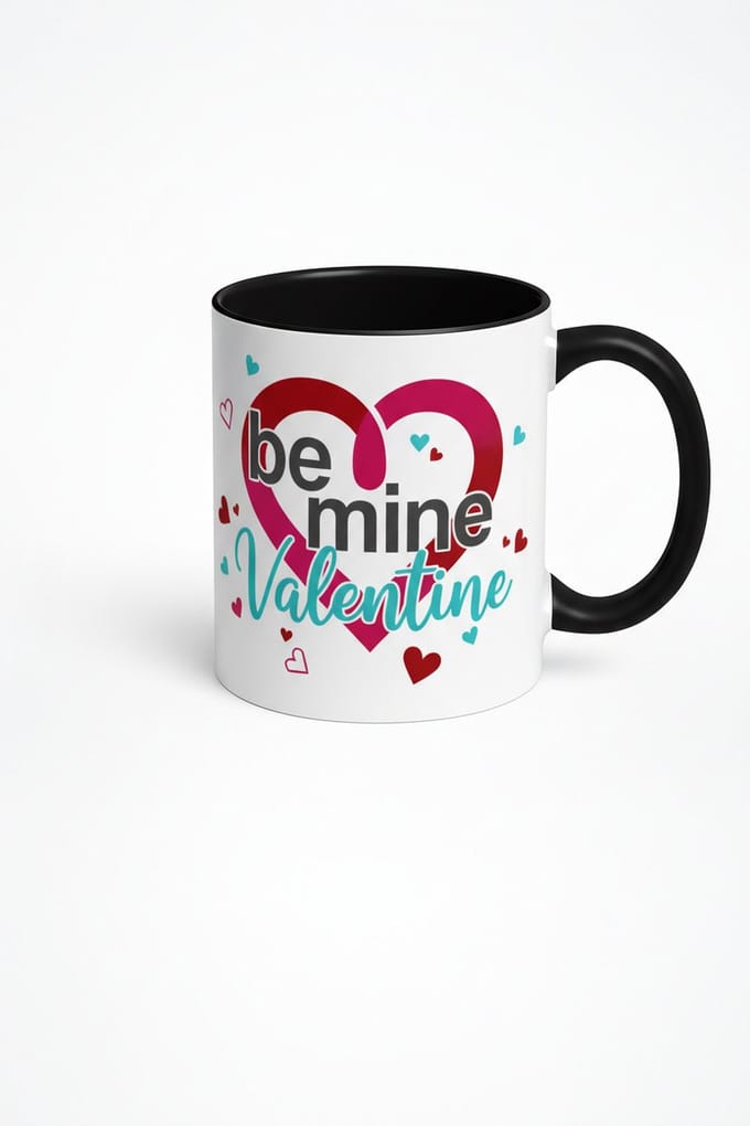 Valentijn Mok 'Be Mine Valentine' | Romantische Liefdes Beker met Hart Design