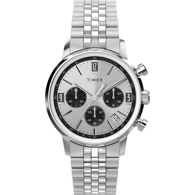 Timex Marlin Chrono TW2W10400 Horloge - Staal - Zilverkleurig - Ø 40 mm