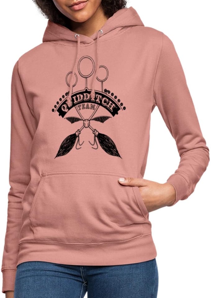 Harry Potter Quidditch Team black Hoodie Dames