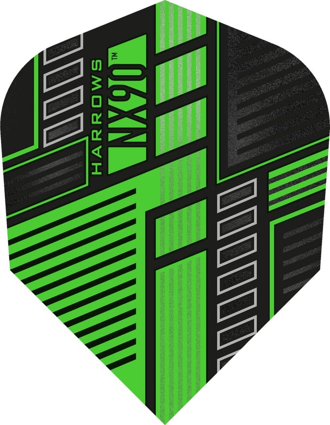 Harrows NX90 Green - Dart Flights