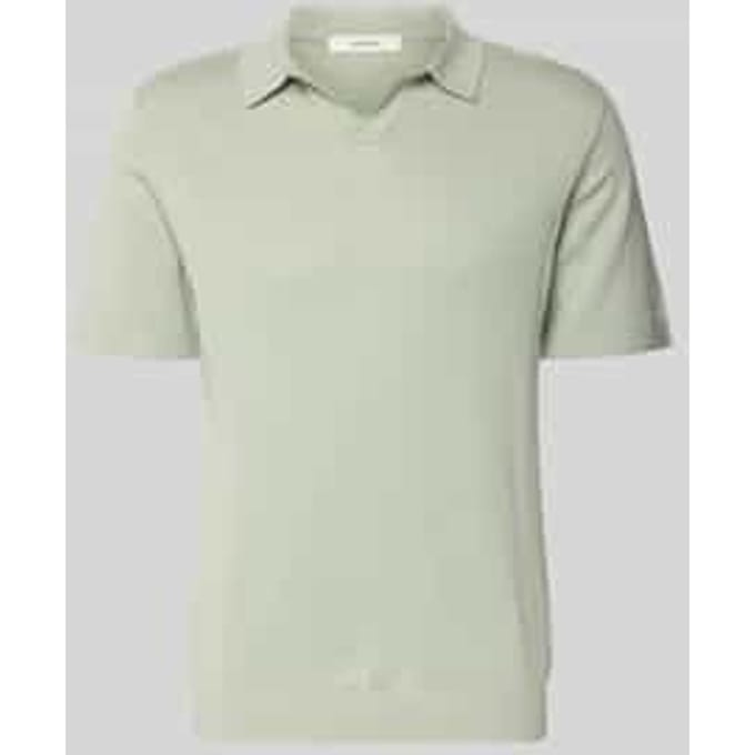 regular fit poloshirt van mix van katoen en linnen model 'MATTIS'