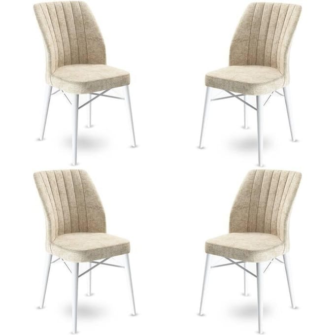 Set van 4 eetkamerstoelen Flex velvet | Atelier Del Sofa