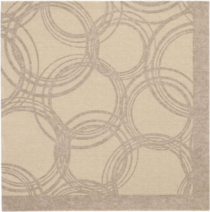 50 Servetten ROYAL Collection 1/4 vouw 40 cm x 40 cm zand Bubbles