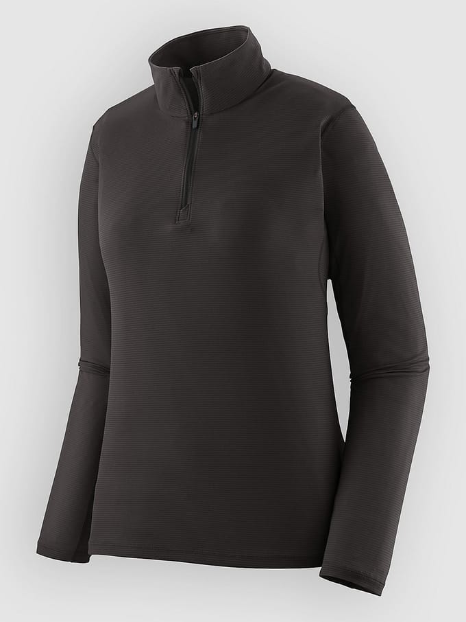 Patagonia Cap LW Zip Neck Base Layer Top zwart
