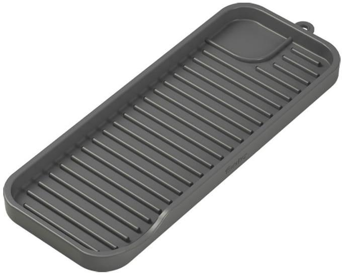 Metaltex siliconen spoelbakorganizer Tidy-Mat XL grijs