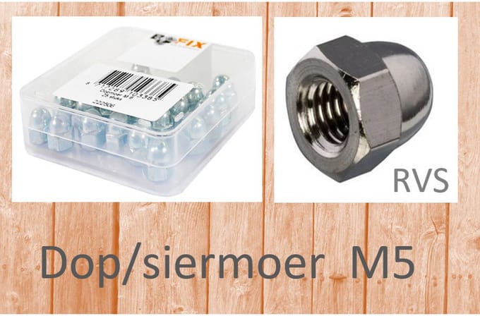 Bofix Dopmoer M5 per 25 RVS