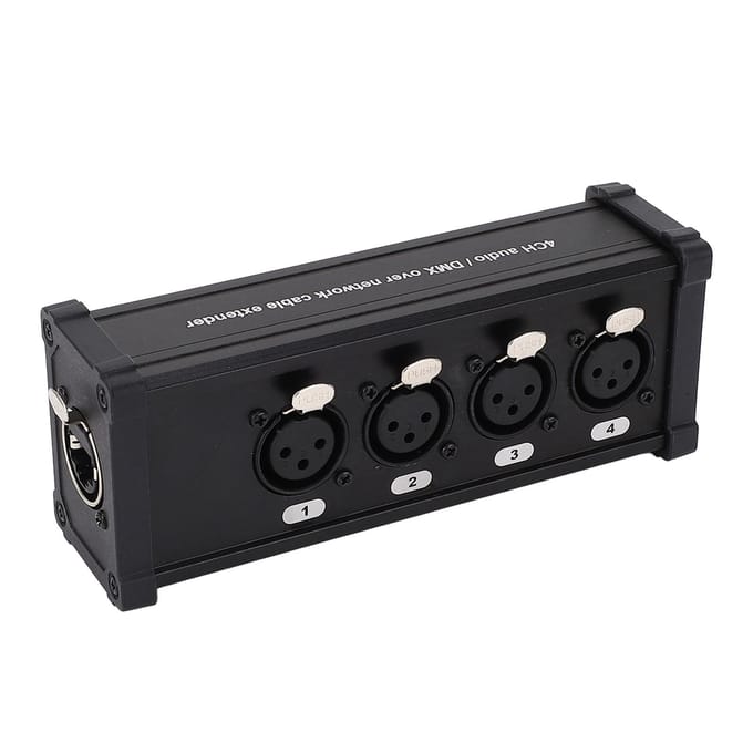 XLR Kabel Box Extender 4 Kanaals Vrouwelijk Verlichting Conversie Digitaal Multi Netwerk XLR Kabel Box