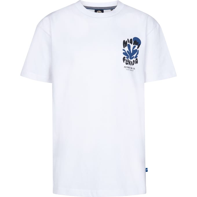 Petrol Industries - Jongens Backprint T-shirt Barracudaway - Wit