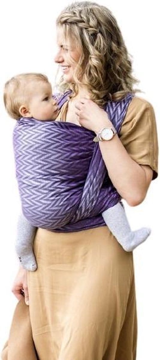 Luna Dream Draagzak Herringbone 3,6 Meter Katoen Paars Mt S