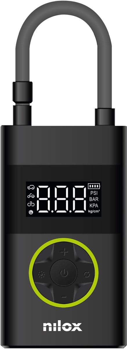 Nilox mini compressor - mulitfunctioneel en draagbaar - fietsbanden - autobanden