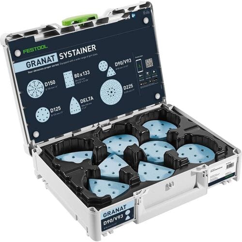 Festool 578196 Schuurschijvenbox Diameter 90 mm Korrelgrootte (num): 60, 80, 120, 180 1 stuk(s)