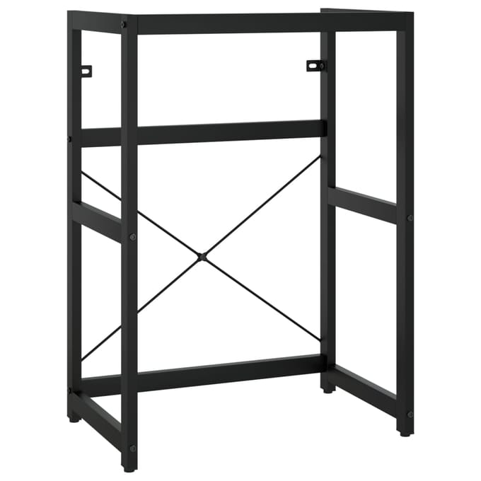 vidaXL - Wastafelframe - met - inbouwwastafel - ijzer - zwart