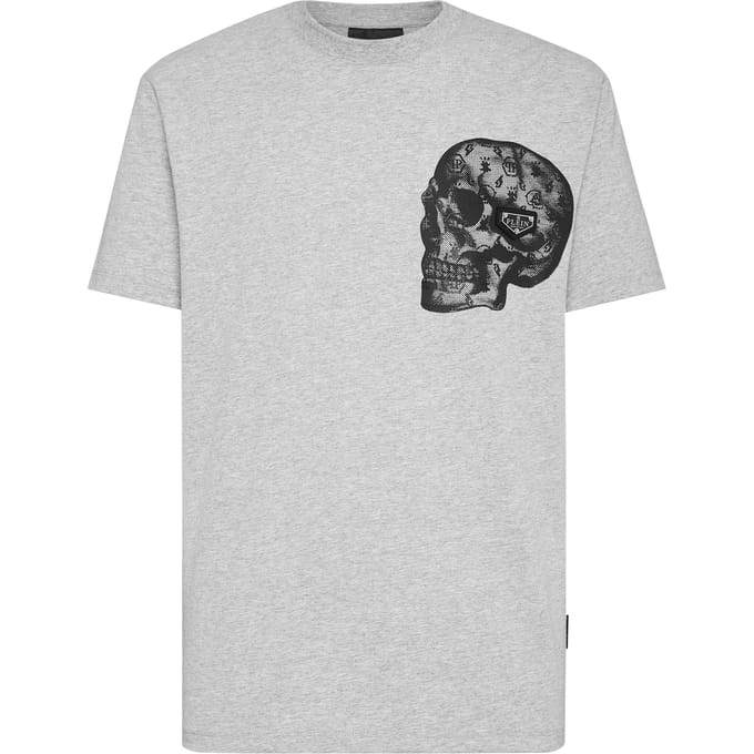 T-Shirt Round Neck Ss Print Skull