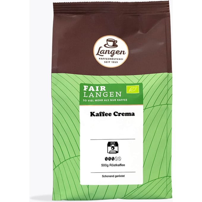 Langen Kaffee Langen fairLANGEN Cafe Creme Biologisch 500g