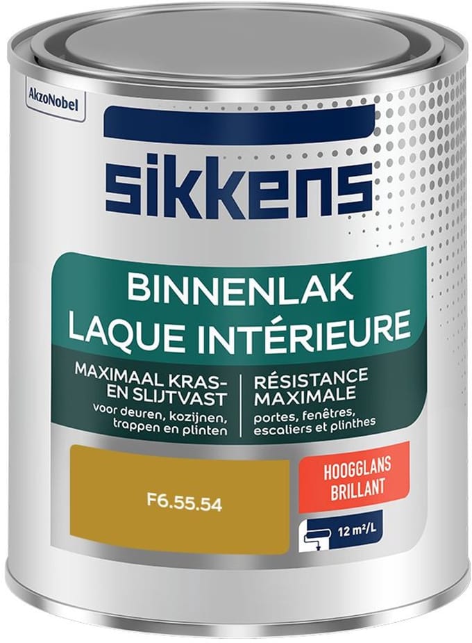 Sikkens - Binnenlak Hoogglans - F6.55.54 - Mengverf - 750 Ml