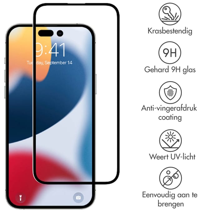 Selencia Screen Protector - Geschikt voor Apple iPhone 14 Pro Max - Gehard Glas Premium Screenprotector