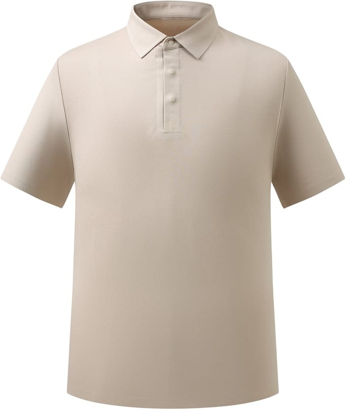 ALLTHEMEN Heren Klassiek Zakelijk Piekraag Polo - Met Knoopsluiting - XL