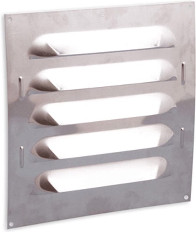 Nedco schoepenrooster 250x250mm - bold line - kleine schoep - aluminium