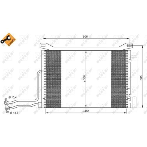 Condensator, airconditioning NRF 35787