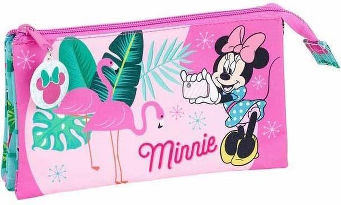 Disney Minnie Mouse Spring Palms - Etui - 22 x 12 cm - Roze