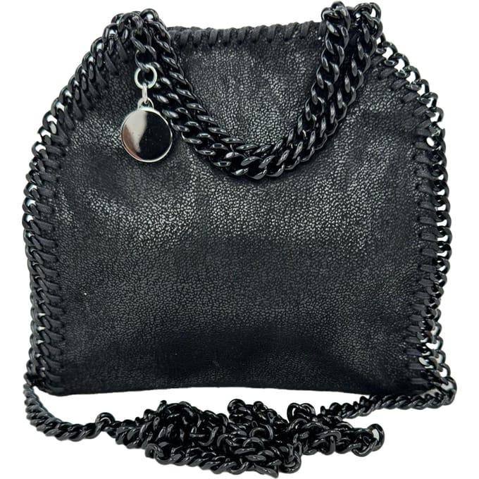 Stella McCartney Falabella Schoudertas in Zwart Leer