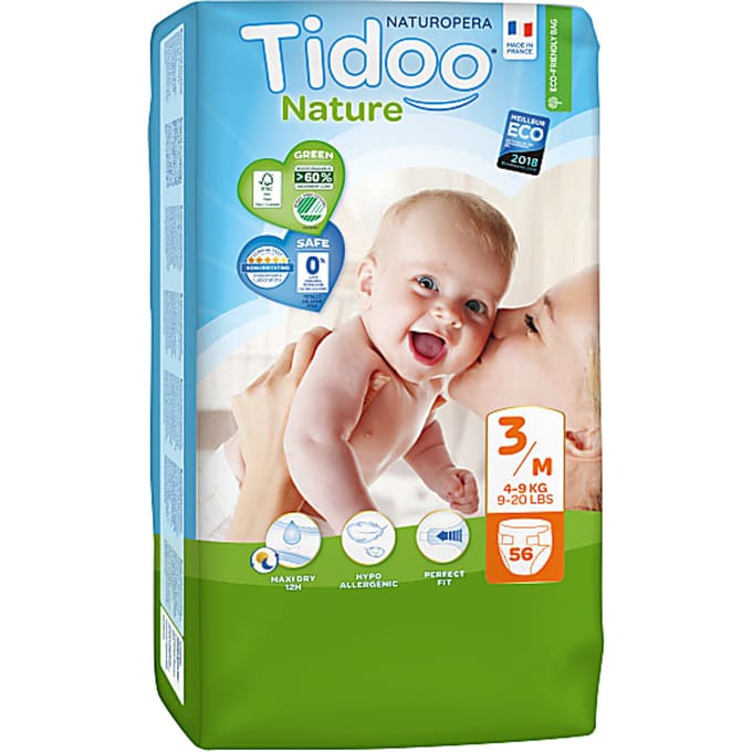 Tidoo Nature Luiers Maat 3 - Midi 4-9kg