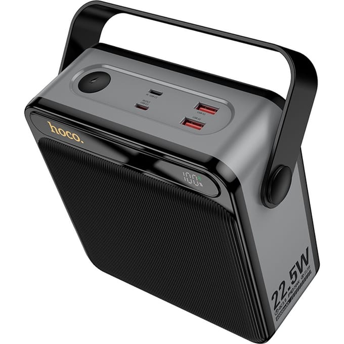 Hoco J161 Powerbank - 80.000mAh - 2x USB-A & 2x USB-C - Extreem hoge capaciteit