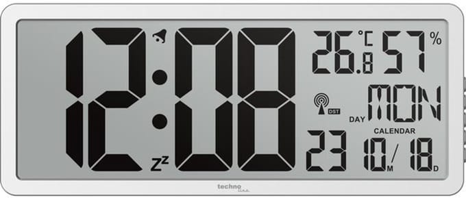 Wandklok Technoline WS 8135 digitaal 367x157x24 mm