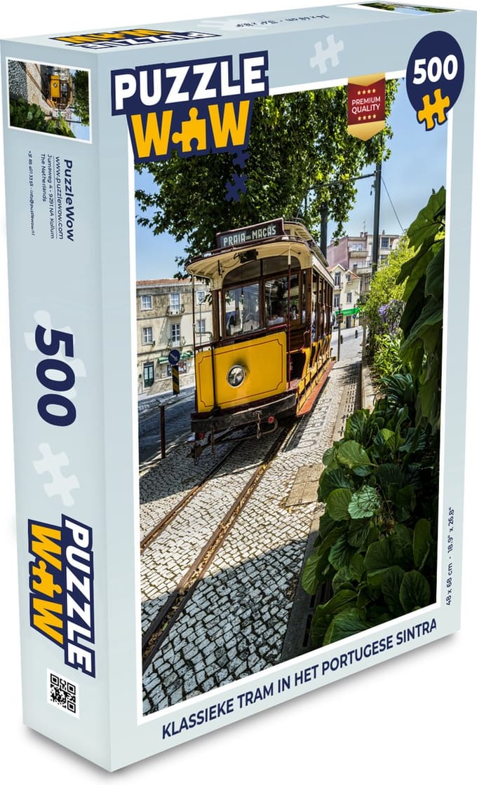 Puzzel Klassieke tram in het Portugese Sintra - Legpuzzel - Puzzel 500 stukjes