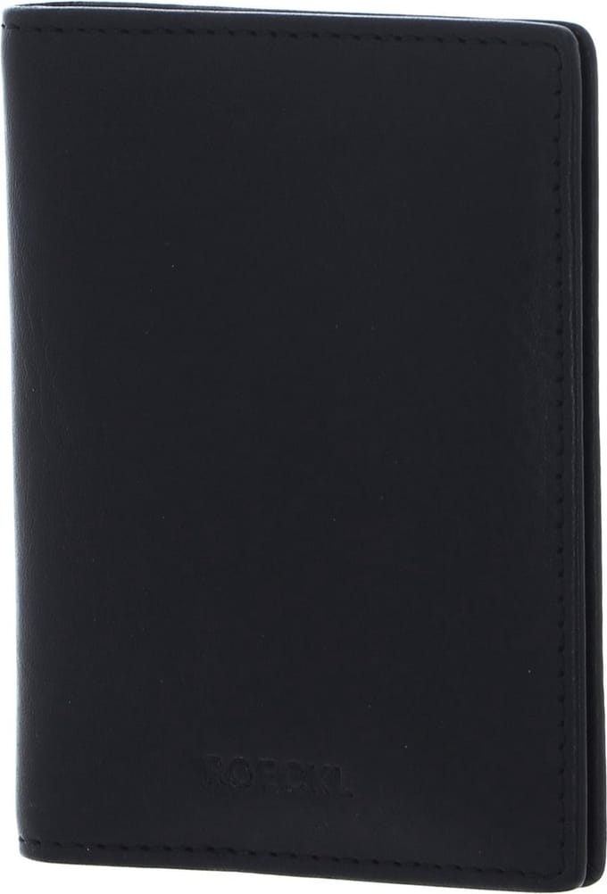 ROECKL Leren Kaarthoes Erik Card Holder Black Zwart