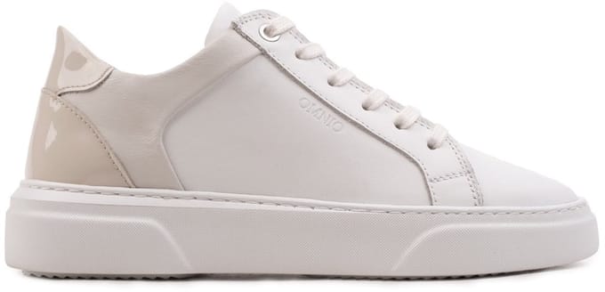 Omnio kea glam sneakers dames wit/beige leer