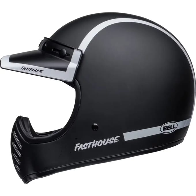 Bell Moto-3 Fasthouse Old Road Zwart Wit Integraalhelm - Helm