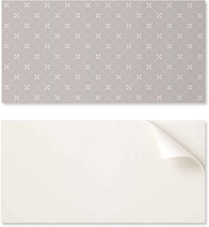 Zelfklevend vinylpaneel met print, 100x50 cm, geometrisch ruitpatroon.