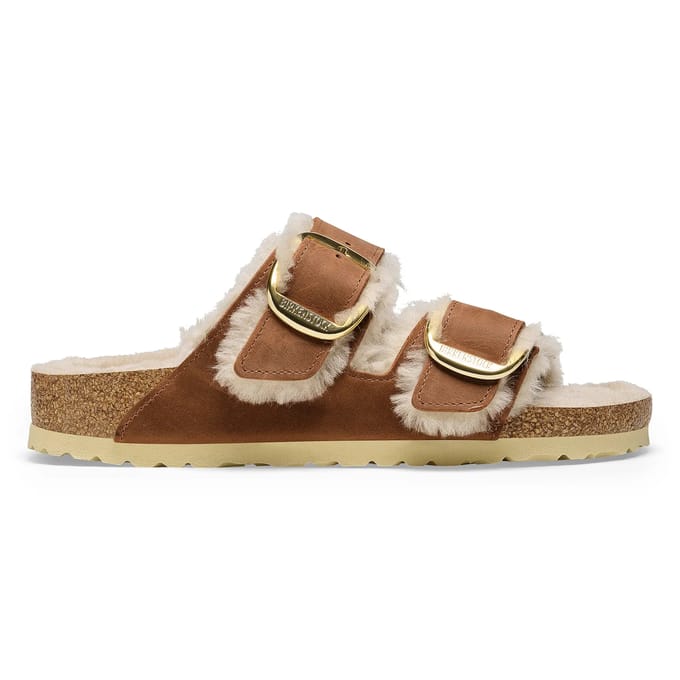Geoliede leren sandalen voor vrouwen Birkenstock Arizona Big Buckle Oiled