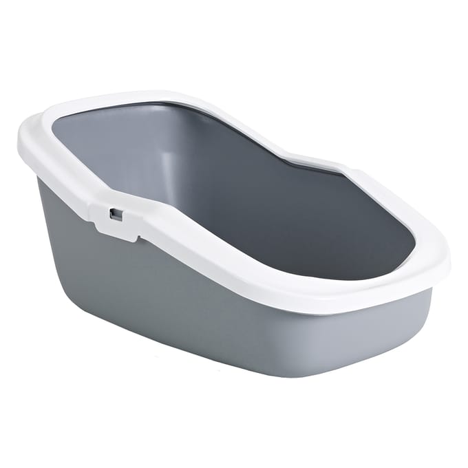 Savic Aseo Kattenbak met hoge achterkant 56x39x27.5cm Grijs