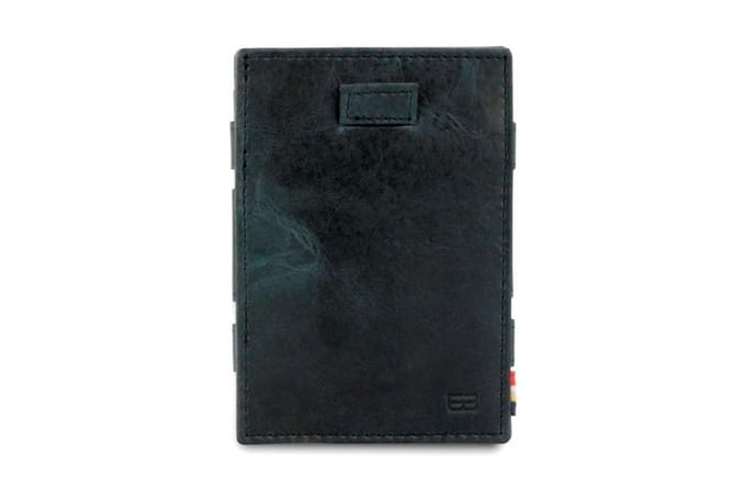 Garzini Magic Wallet Cavare met Card Sleeve en Muntvak RFID Leder Brushed Zwart