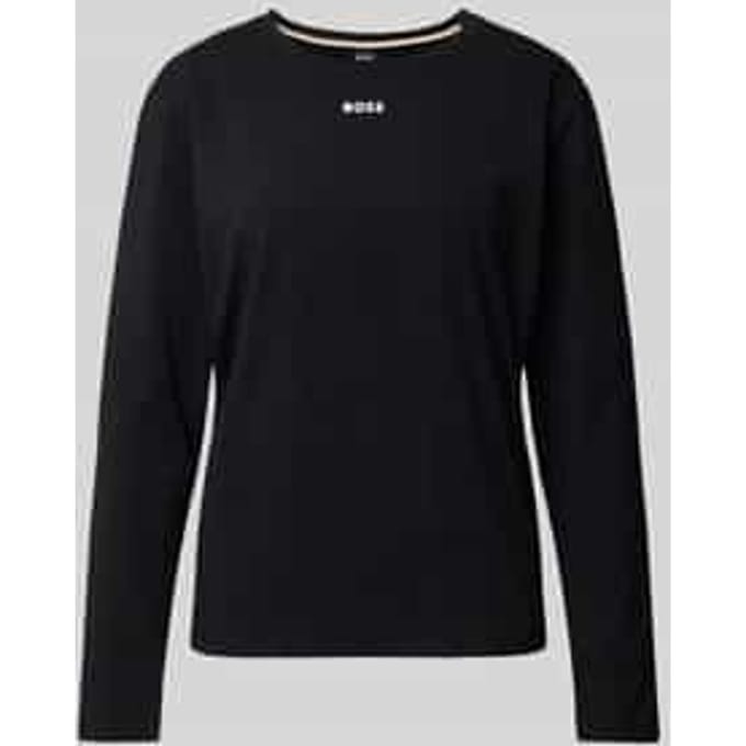 Shirt met lange mouwen en labelprint