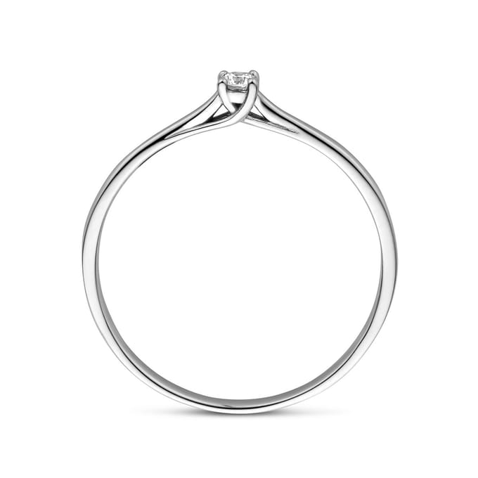 Aanzoeksring Diamant 0.05ct H Si