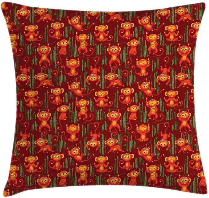 ABAKUHAUS Kussenhoes – Tweezijdig bedrukt – 40x40 cm – Ruby-Groen