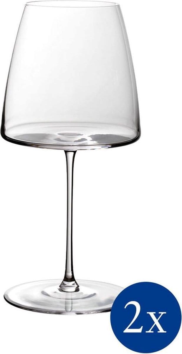 VILLEROY & BOCH - Metrochic- Rode wijnglas 0,82l s/2 NIEUW