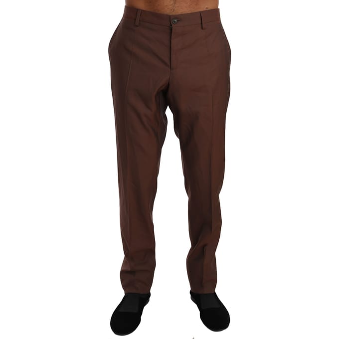 Klassieke Pasvorm Wol Broek