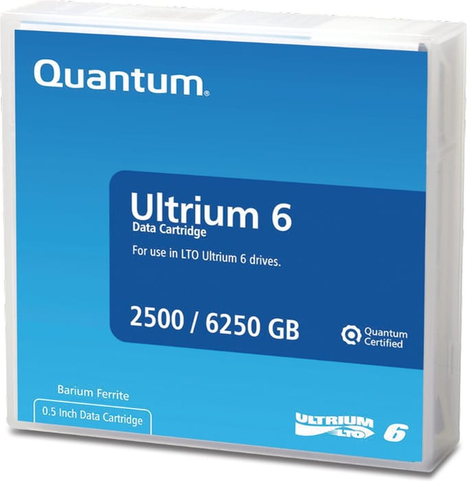 Quantum LTO Ultrium 6 - back-up data tape - 2.5TB / 6.25TB - MR-L6MQN-01