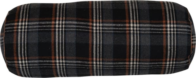 rol kussen ruit grijs 20x50cm