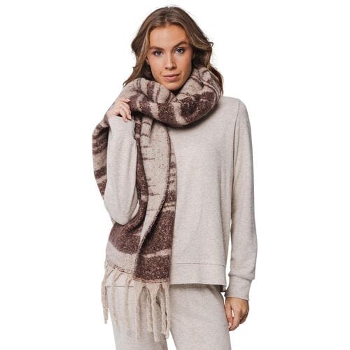 Warme sjaal bruin Pastunette - Beige - Maat - Onesize