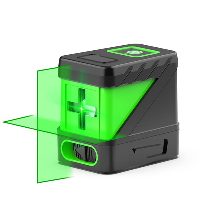 Niveau laser à nivellement automatique, niveau laser à 2 lignes, ligne de faisceau laser croisé vert, outil laser d'alignement Type A multicolore