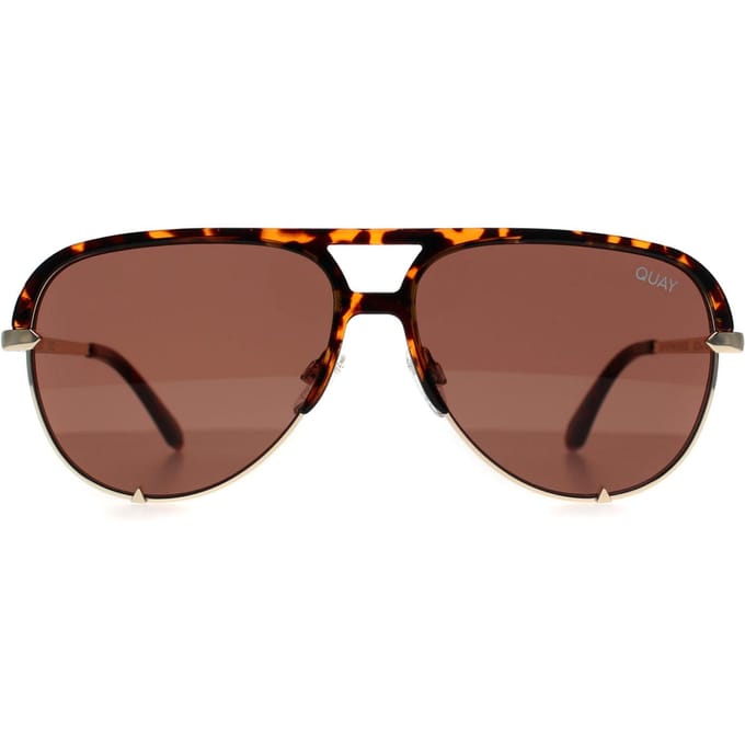Quay High Key Mini Remixed TORT zonnebril tortoise bruin